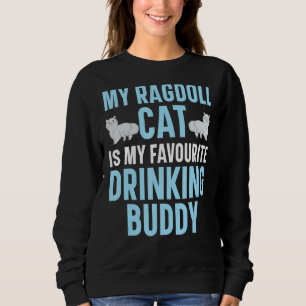 Camiseta Meu Gato Ragdoll É Meu Gatinho Bebendo Favorito