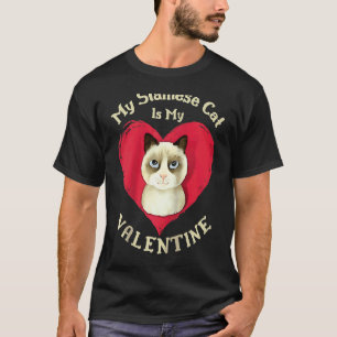 Camiseta Meu Gato Siames É Meu Namorado Dia Dos Namorados