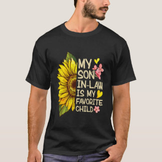 Camiseta Meu genro é meu filho favorito Família Girassol