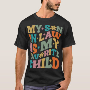 Camiseta Meu genro é meu filho favorito Groovy Mother i