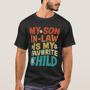 Camiseta Meu genro é meu filho favorito Humor da família