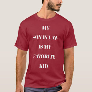 Camiseta Meu Genro É Meu Filho Favorito Marrom