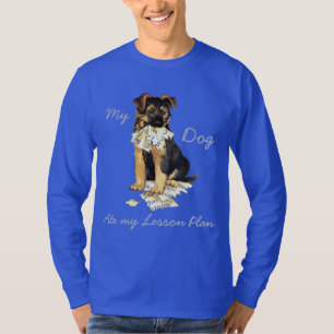Camiseta Meu german shepherd comeu meu plano de aula