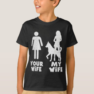 Camiseta Meu German shepherd Seu Presente De Esposa