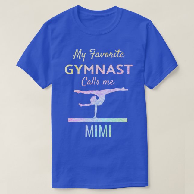 Camiseta Meu ginasta favorito me chama de ginástica orgulho (Frente do Design)