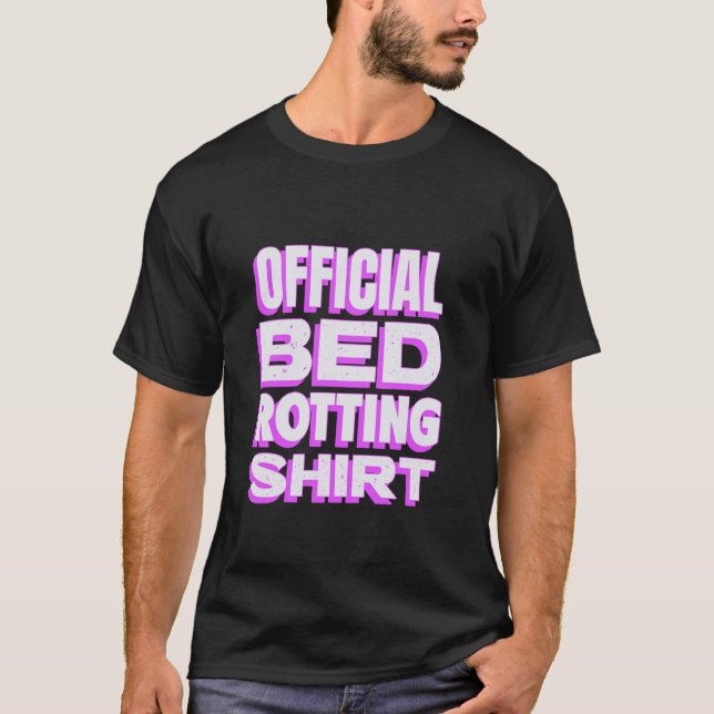 Camiseta Meu giro na cama, Design engraçada, rotação oficia (Frente)