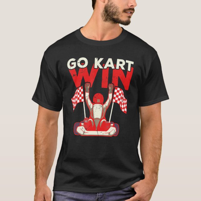 Camiseta Meu Go Kart Vai Mais Rápido Que Seu Carro Kart (Frente)