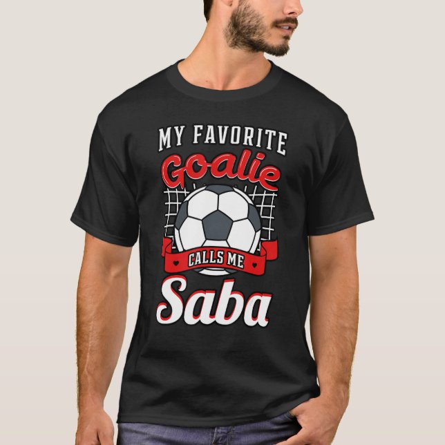Camiseta Meu Goalie Favorito Me Chama De Jogador De Futebol (Frente)