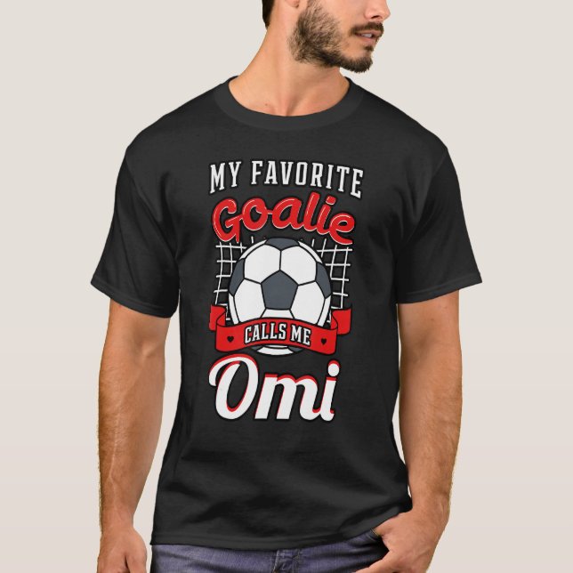 Camiseta Meu Goalie Favorito Me Chama De Jogador De Futebol (Frente)