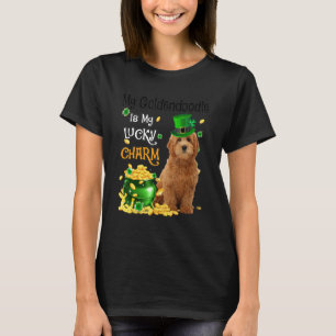 Camiseta Meu Goldendoodle é meu Amuleto da Sorte Cachorro F