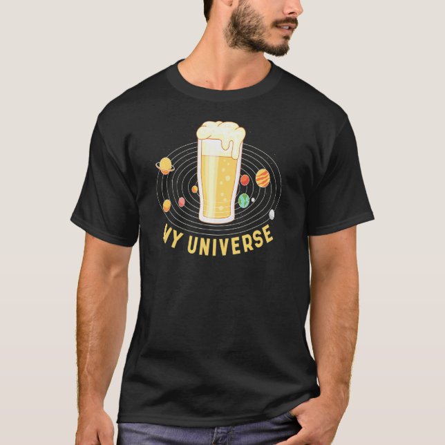 Camiseta Meu Gráfico de Cerveja Universo (Frente)