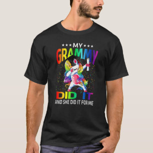 Camiseta Meu Grammy Fez E Ela Para Mim Formando Unicorn