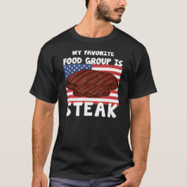 Camiseta Meu Grupo De Comidas Favorito É Bandeira Americana