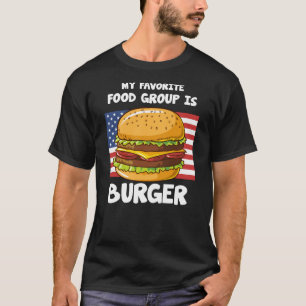 Camiseta Meu Grupo De Comidas Favorito É Burger American F