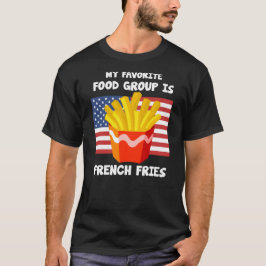 Camiseta Meu Grupo de Comidas Favorito Fries franceses band