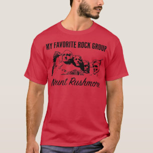 Camiseta Meu Grupo de Rock Favorito Monte Rushmore Tee