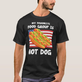 Camiseta Meu Grupo Favorito De Comidas É Bandeira Americana
