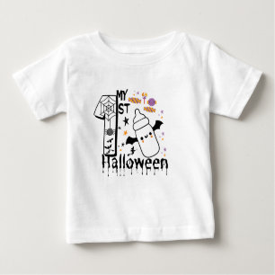 Camiseta meu hábito de bebê de 1rua de halloween