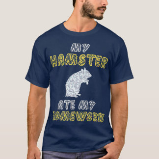 Camiseta Meu Hamster Comeu Meu Rodinho De Casa, Pet Kid De