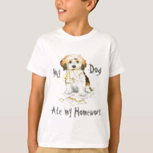 Camiseta Meu Havanês Comeu Meu Trabalho De Casa