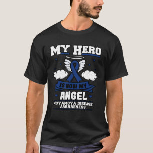 Camiseta Meu Herói Agora É Meu Angel Cerebrovascular Moyamo