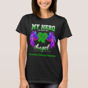 Camiseta Meu Herói Agora É Meu Anjo Bronquiolite Obliterant