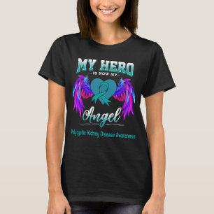Camiseta Meu Herói Agora É Meu Anjo Doença Renal Policístic