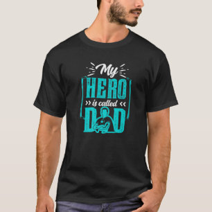 Camiseta Meu Herói É Chamado Pai Dizendo Dia de os pais P