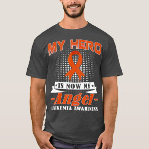 Camiseta Meu Herói É Meu Anjo Leucemia Mês de Consciência