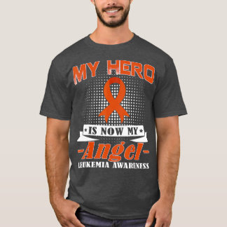Camiseta Meu Herói É Meu Anjo Leucemia Mês de Consciência