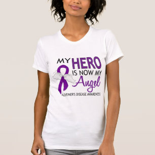 Camiseta Meu herói é minha doença de Alzheimer do anjo