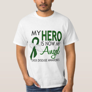 Camiseta Meu herói é minha infecção hepática do anjo