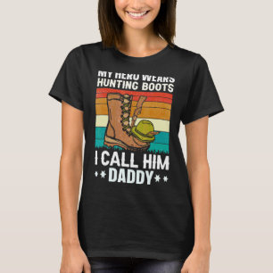 Camiseta Meu Herói Veste Caça Boots Eu O Chamo De Pai Hunti