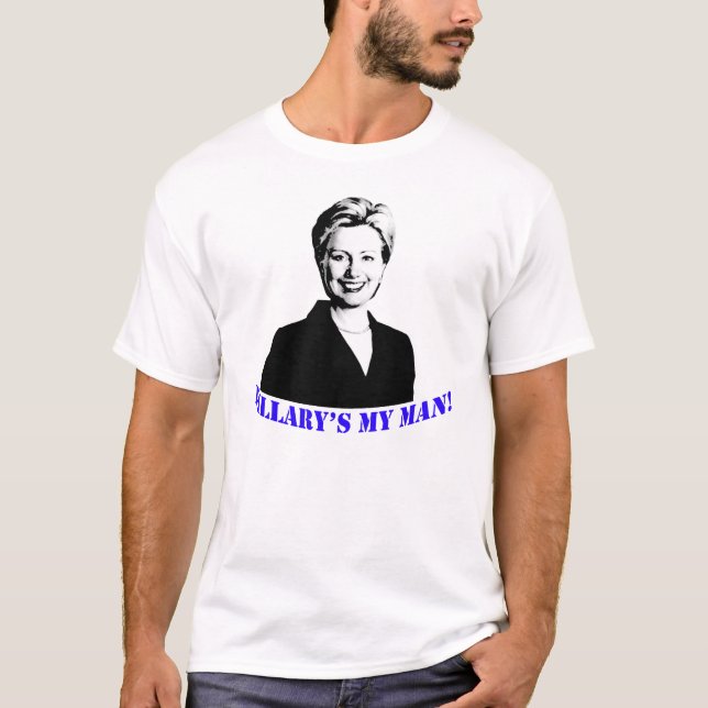 Camiseta Meu homem de Hillary! (Frente)