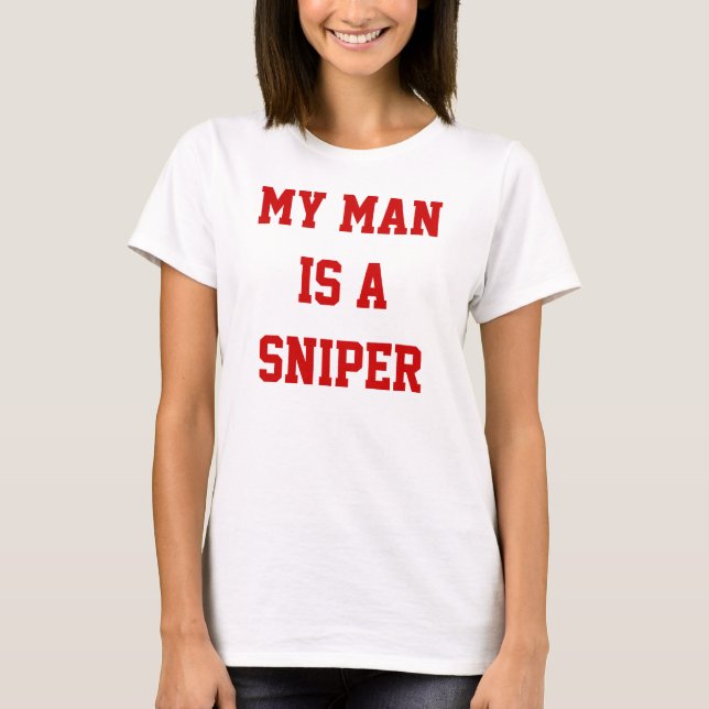 Camiseta Meu homem é atirador (Frente)