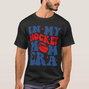 Camiseta Meu Hóquei Era Era Groovy Hockey Mãe Mãe Mãe Mothe