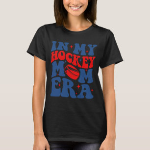 Camiseta Meu Hóquei Era Era Groovy Hockey Mãe Mãe Mãe Mothe