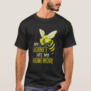 Camiseta Meu Hornet Comeu Meu Trabalho De Casa Insetando Es