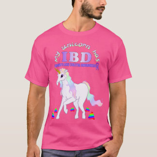Camiseta Meu IBD Unicorn Crohns e Colite Consciência