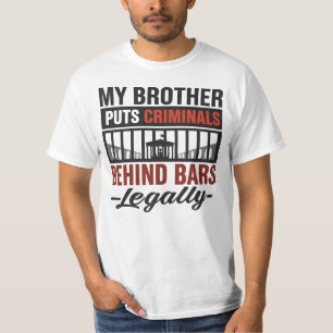 Camiseta Meu Irmão Coloca Criminosos Atrás das Grades, Lega