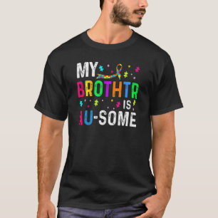 Camiseta Meu Irmão É Au Tópico Quebra-Cabeça de Conscientiz