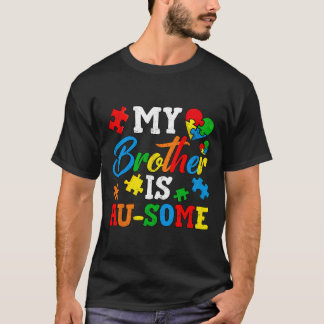 Camiseta Meu Irmão É In-crível Conscientização do Autismo S