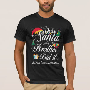 Camiseta Meu Irmão Fez Uma Família De Natal Engraçada.