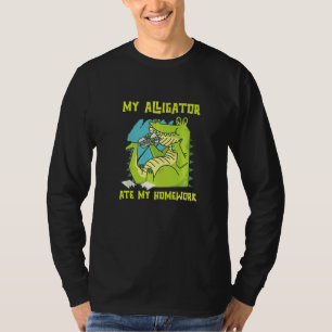 Camiseta Meu Jacaré Comeu Meus Répteis de Casa do Zoológico