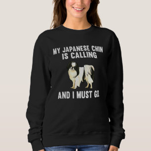 Camiseta Meu Japanese Chin Está Chamando E Eu Devo Ir Cacho