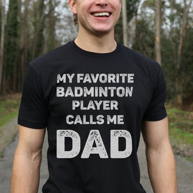 Camiseta Meu Jogador De Badminton Favorito Me Chama De Vint (Criador carregado)