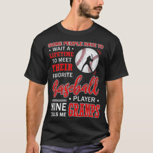Camiseta Meu Jogador De Baseball Favorito Me Chama De Gramp
