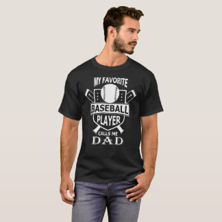 Camiseta Meu Jogador De Baseball Favorito Me Chama De PAI