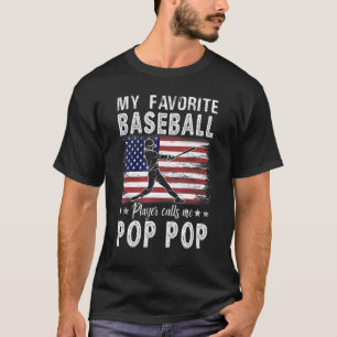 Camiseta Meu Jogador De Baseball Favorito Me Chama De Pop d