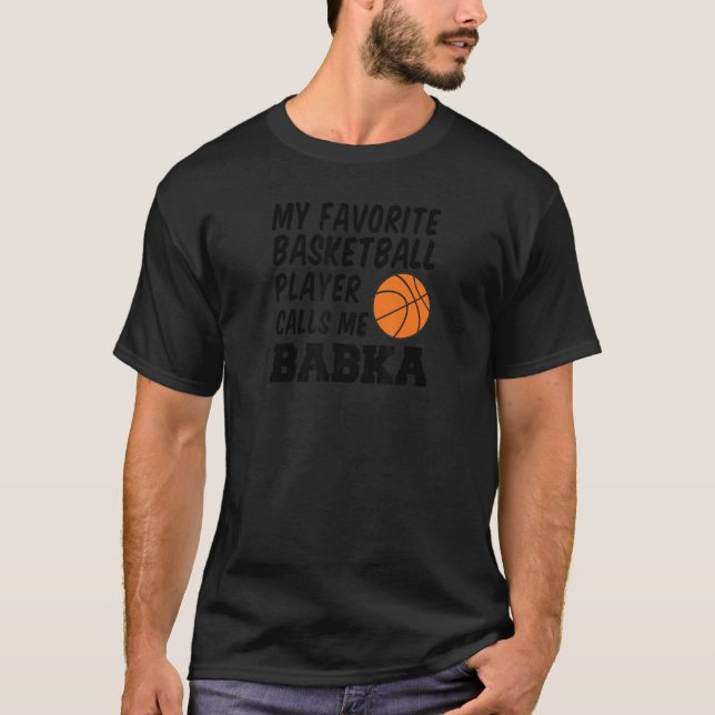 Camiseta Meu Jogador De Basquete Favorito Me Chama Babka Sl (Frente)